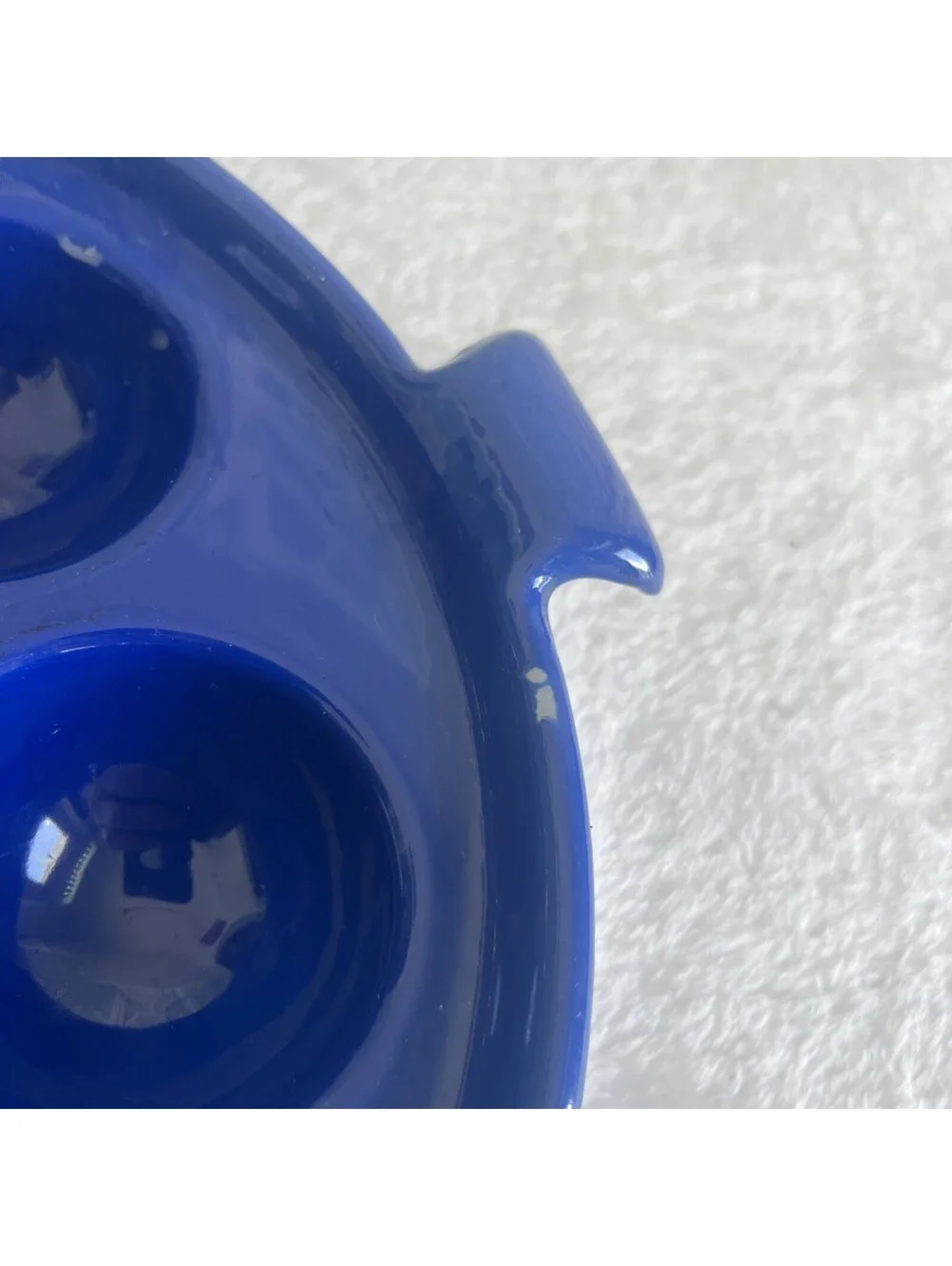 RARE VINTAGE MCM! Copco Denmark Blue Enamel Michael Lax Aebleskiver Pan